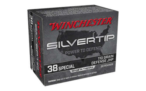 Ammunition Winchester Ammunition Silvertip 38Special WIN SILVERTIP 38SPC 110GR HP 20/200